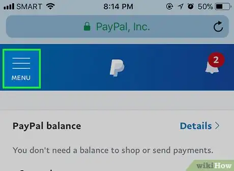 Image titled Change Your Primary Address on PayPal on iPhone or iPad Step 4
