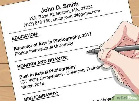 Image titled Create a Photography Resume Step 18