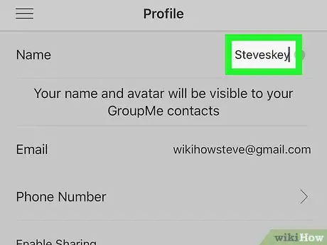 Image titled Change Your Name on Groupme on iPhone or iPad Step 5