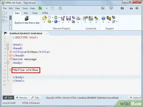Image titled Make Text Invisible on a Web Page Step 1