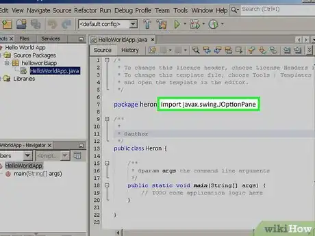 Image titled Create a Java Class in Netbeans to Compute the Area of a Triangle Using Heron's Formula Step 13