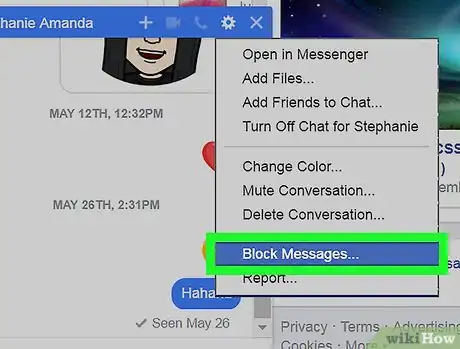Image titled Block a Contact in Facebook Messenger on PC or Mac Step 5