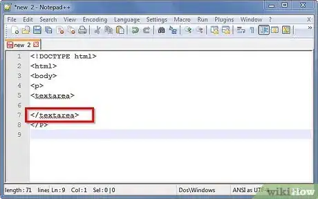 Image titled Create a Big Block Text Box for an HTML Form Step 5