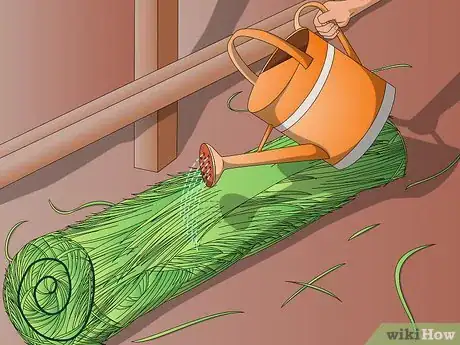 Image titled Use Water to Reduce Dust in Hay Step 5