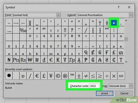 Image titled Do Bullet Points in Excel Step 5