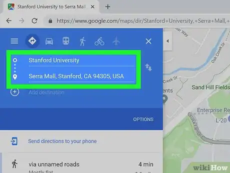 Image titled Download Directions on Google Maps on PC or Mac Step 3