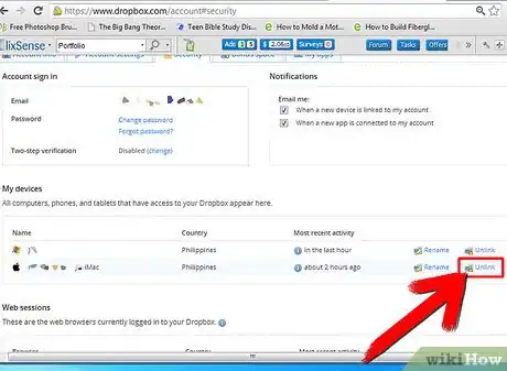 Image titled Unlink a Computer from a Dropbox Account Step 4