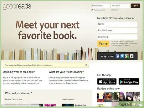 Image titled Close a Goodreads Account Step 8