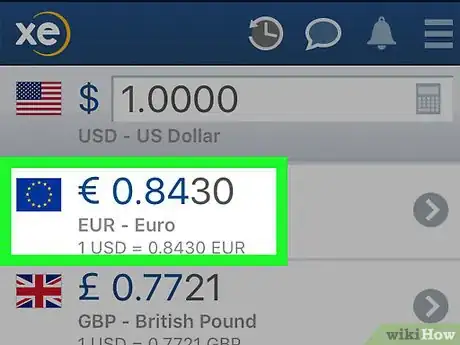 Image titled Use the XE Currency App Step 11
