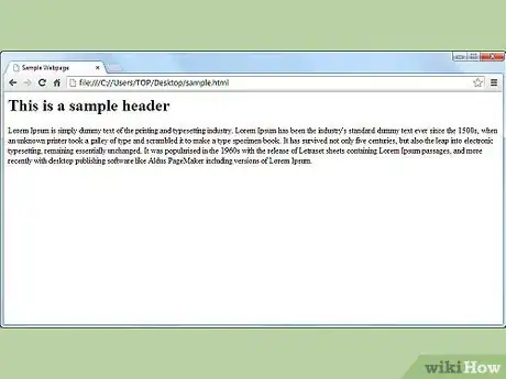 Image titled Make Paragraph Styled Heading Text in HTML Step 10