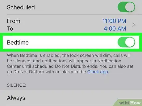 Image titled Use Do Not Disturb at Bedtime on iPhone or iPad Step 11