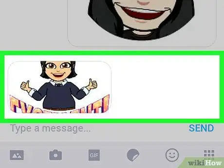 Image titled Send Bitmoji in Text on Android Step 7