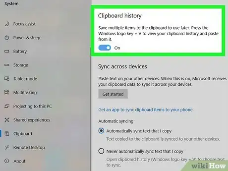 Image titled Enable Clipboard History on Windows 10 Step 6