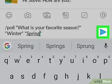 Image titled Create a Poll on Slack on Android Step 10