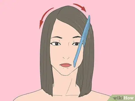 Image titled Make a Low Side Bun for Short Hair Step 1