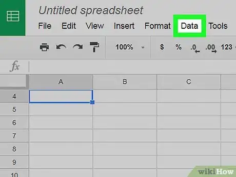 Image titled Create a Drop‐Down on Google Sheets on PC or Mac Step 3