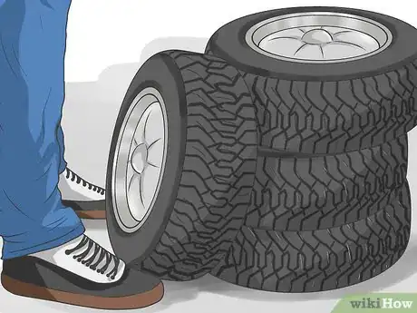 Image titled Put Snow Tires on Your Car Step 2