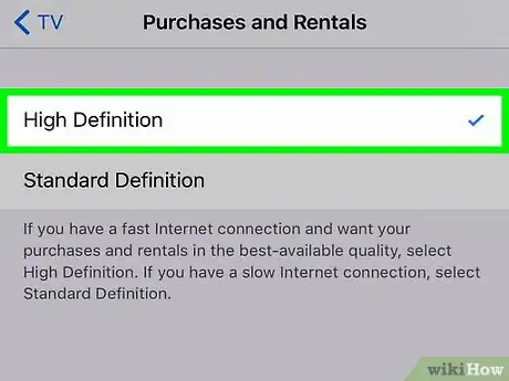 Image titled Change Playback Quality for the TV App on an iPhone Step 10