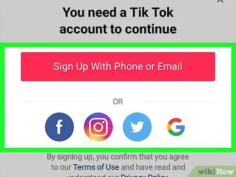 Image titled Make a Musical.Ly Account on Android Step 3