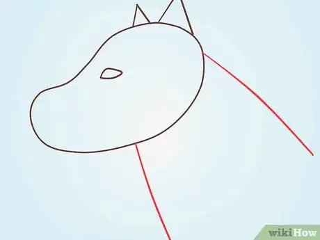 Image titled Draw a Fluffy Crested Wolf Step 2