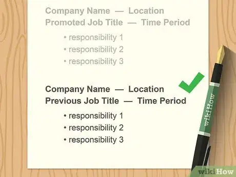 Image titled Show a Promotion on a Resume Step 4