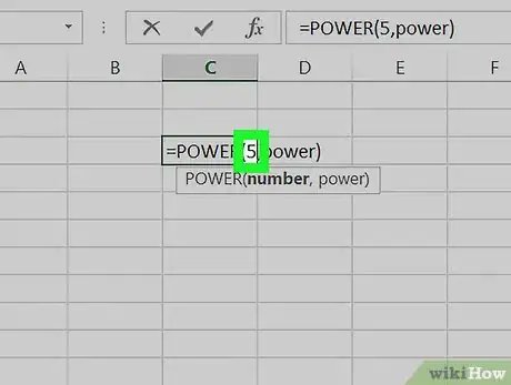 Image titled Do Exponents in Excel on PC or Mac Step 5