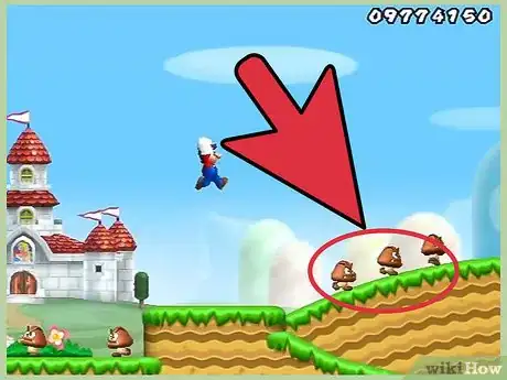 Image titled Destroy a Goomba in Super Mario Bros Step 2