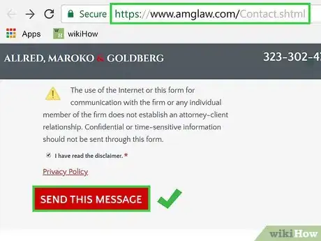 Image titled Contact Gloria Allred Step 1