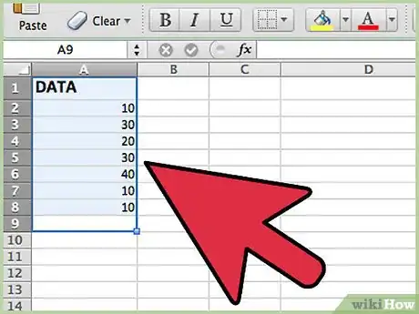 Image titled Calculate Mode Using Excel Step 1