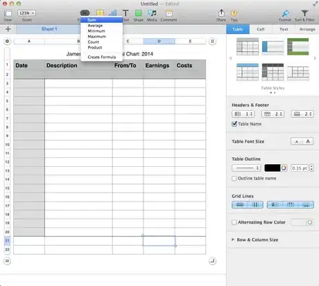 Image titled MakeaFinanceChartinNumbersSumTopFooter.png