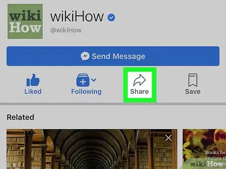Image titled Share a Facebook Page on iPhone or iPad Step 3