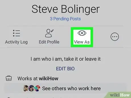 Image titled View As on Facebook App on Android Step 4