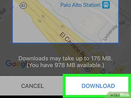 Image titled Get Offline Google Maps Directions on an iPhone Step 8