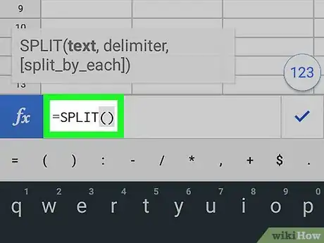 Image titled Split a Cell on Google Sheets on Android Step 11