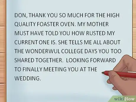Image titled Write a Wedding Thank You Note Step 11