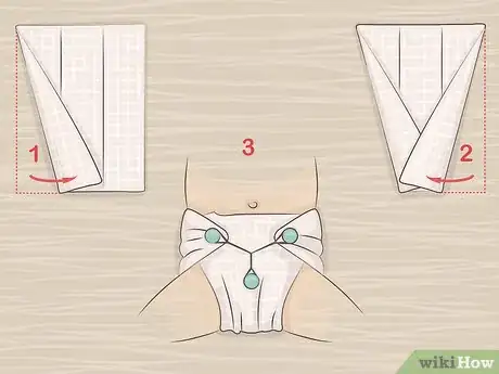 Image titled Fold a Prefold Diaper Step 3