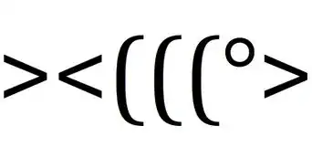 Create a Fish Using Keyboard Symbols