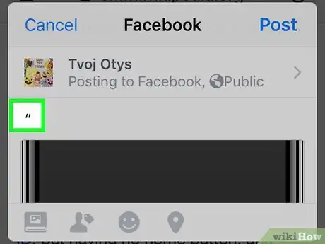 Image titled Quote on Facebook on an iPhone or iPad Step 8