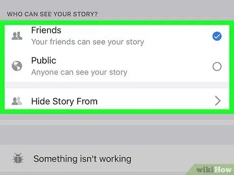 Image titled Change Who Can See Your Facebook Stories on iPhone or iPad Step 5