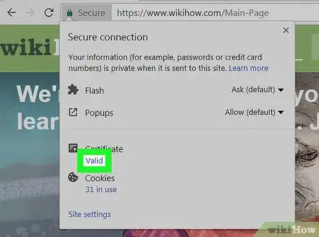 Image titled See an SSL Certificate in Chrome Step 4