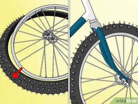 Image titled Convert Bicycle Tires Into Studded Snow Tires Step 5