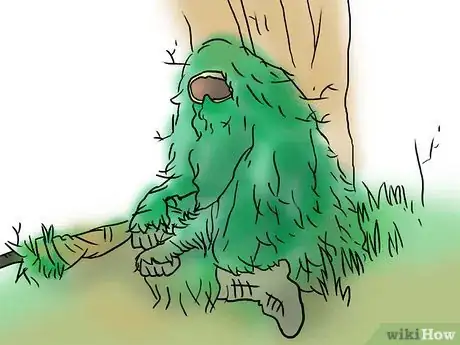Image titled Stalk With a Ghillie (3D Camouflage) Suit Step 8