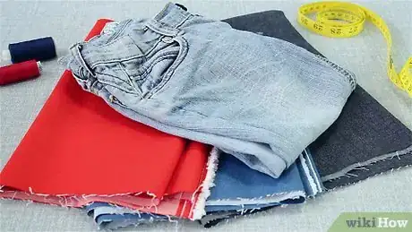 Image titled Make a Chenille Denim Blanket Step 1