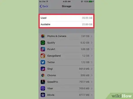 Image titled Check Used Storage on an iPhone Step 5