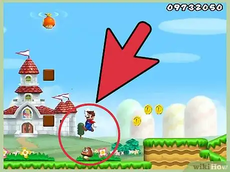 Image titled Destroy a Goomba in Super Mario Bros Step 3