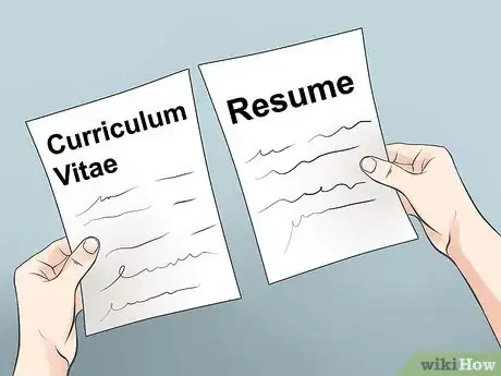 Image titled Understand the Difference Between a Resume and a CV Step 1