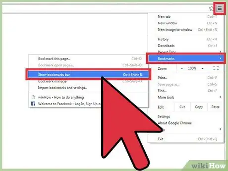 Image titled Access Bookmarks on Google Chrome Step 6
