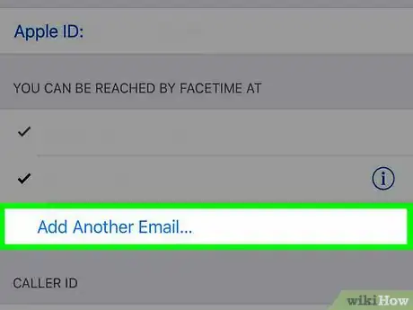 Image titled Add an Email Address for FaceTime on an iPhone Step 3