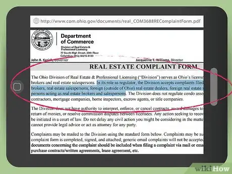 Image titled File a Complaint Against a Real Estate Agent in Ohio Step 4