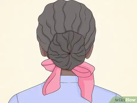 Image titled Put African American Hair in a Bun Step 8